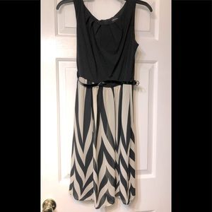 Black Chevron Dress
